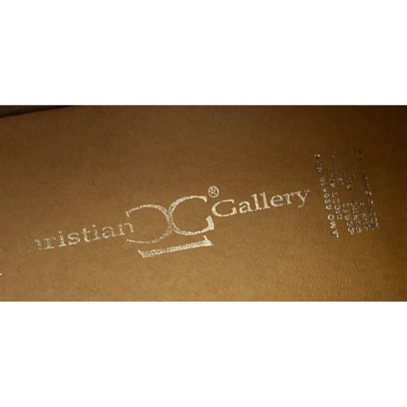 Christian Gallery Dress Shoes Mens Brown Genuine Leather US 10.5 - Picture 6 of 8